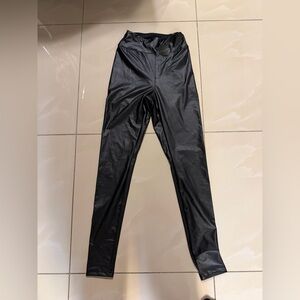 OFFLINE by Aerie Real Luxe Faux Leather Leggings Black S/P